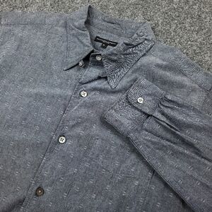 Engineered Garments Shirt Mens Large Button Up Oxford Designer Shell Buttons